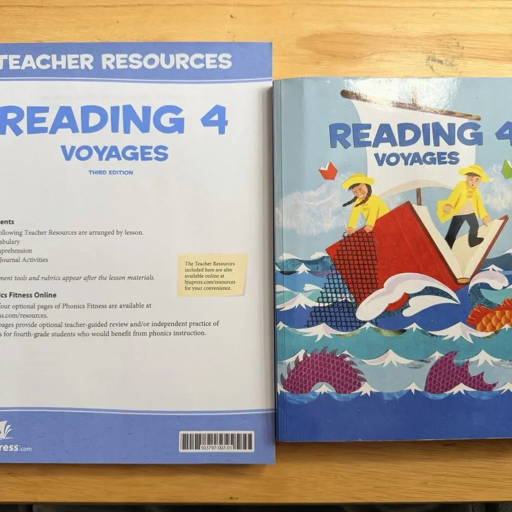 BJU Press Bob Jones University Reading 4 Voyages Student Text Teacher Resources
